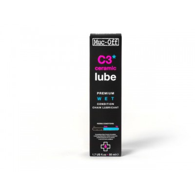 Muc-Off Wet Lube C3 Kettingolie Ceramic 50ML Muc-Off Wet Lube C3 Kettingolie Ceramic 50ML