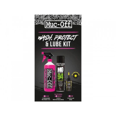 Muc-Off Wash Protect & Lube Kit (Dry Lube Version) Muc-Off Wash Protect & Lube Kit (Dry Lube Version)