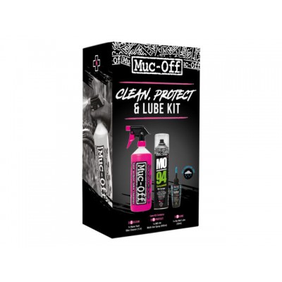 Muc-Off Clean, Protect & Lube Kit (Wet Lube Version) Muc-Off Clean, Protect & Lube Kit (Wet Lube Version)