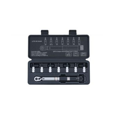 MOMENTSLEUTEL 1/4" VAN 3 TOT 15NM MET INBUS- EN TORX SLEUTEL - BA MOMENTSLEUTEL 1/4" VAN 3 TOT 15NM MET INBUS- EN TORX SLEUTEL - BA