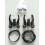V-BRAKES REMSET - ZWART OF ZILVER